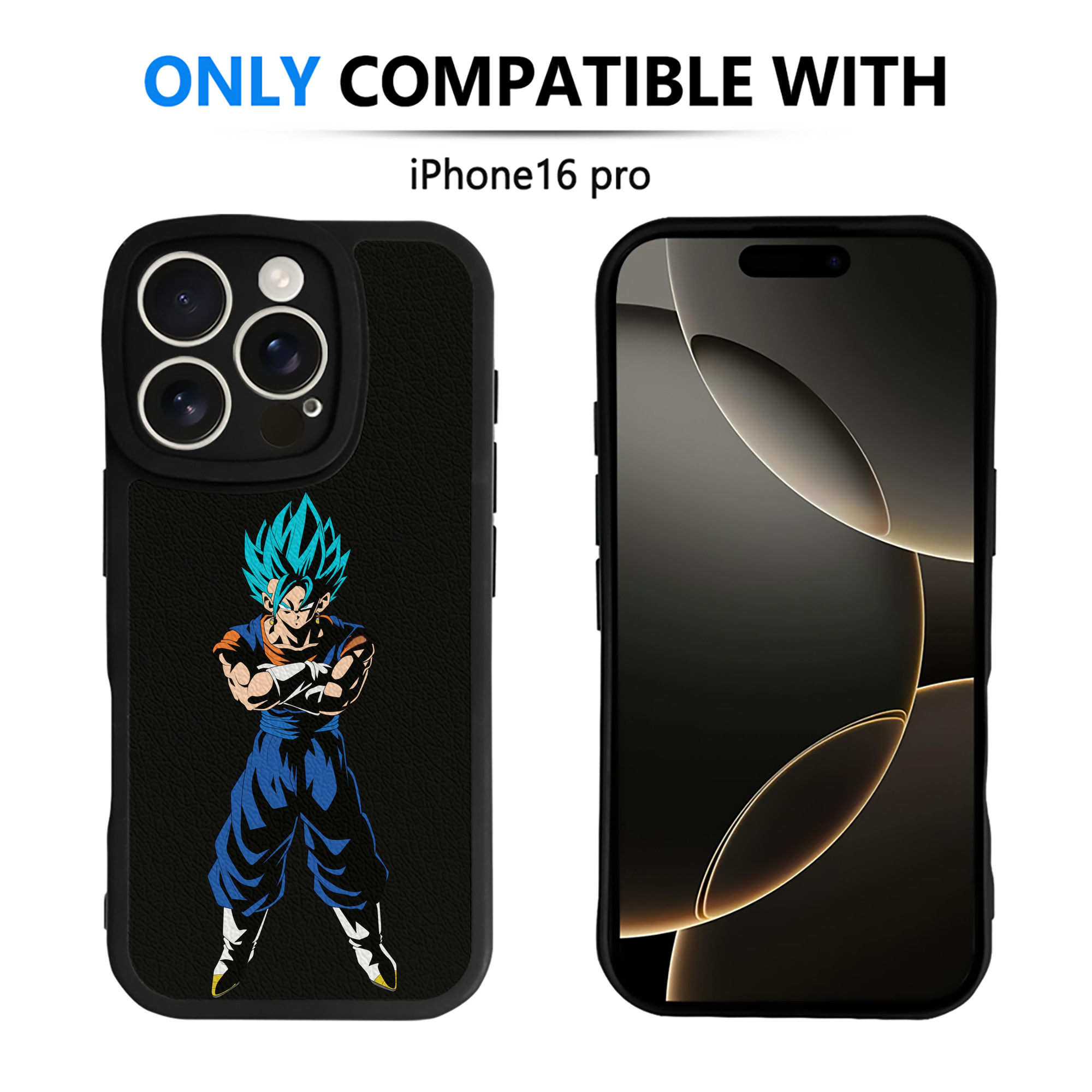 （画像用） ドラゴンボール ベジット DRAGON BALL Vegetto 【iPhone 16シリーズ対応】シリコンスマホケース（レザー調） 材質：シリコン